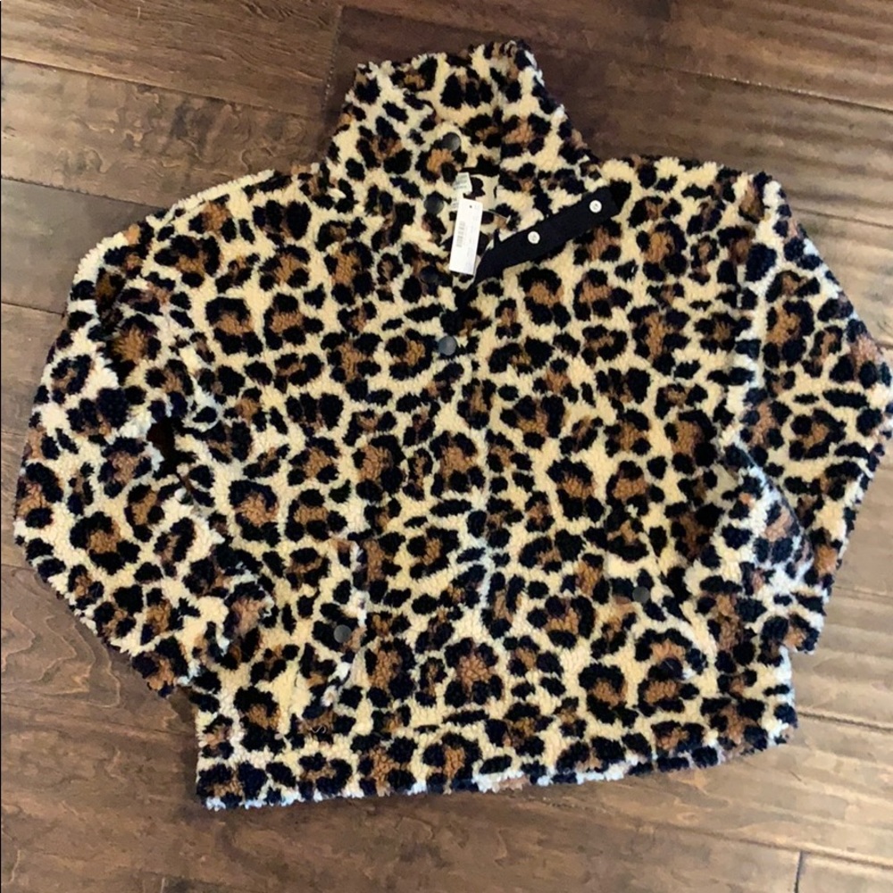 J Crew New With Tags Fleece Pullover